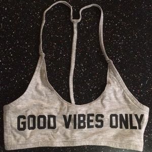 Spiritual Gangster "GOOD VIBES" bralette